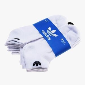 adidas Men's Athletic White Socks - 6 Pack